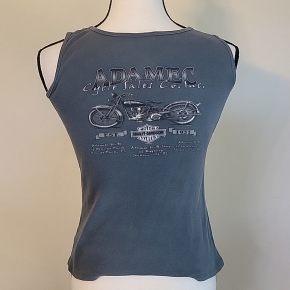 Harley-Davidson Motorcycles Ladie's distressed tank - Picture 3 of 5